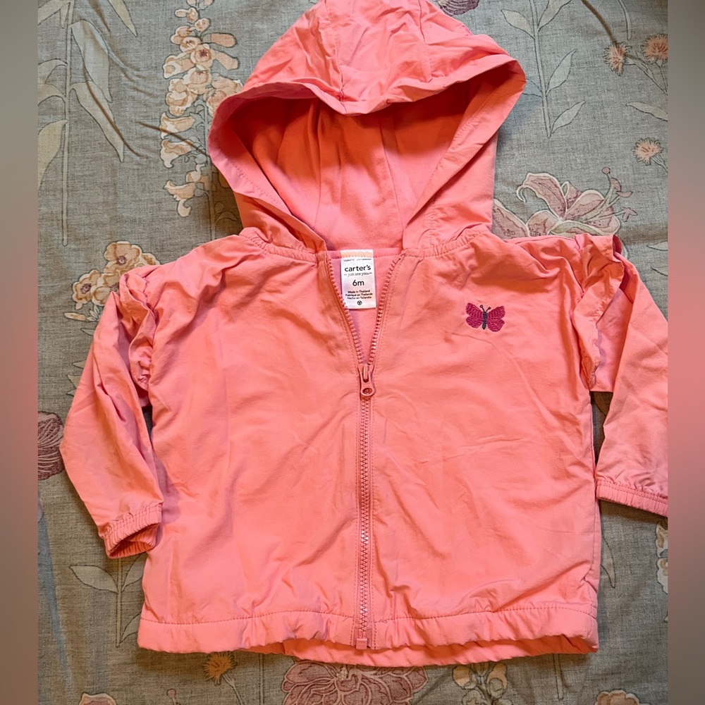 Carter's Pink Baby Hoodie with Butterfly
